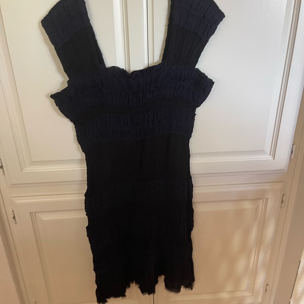 NWT Yoana Baraschi Navy Blue Stretchy Dress M